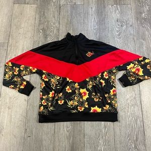 Nike floral zip pullover